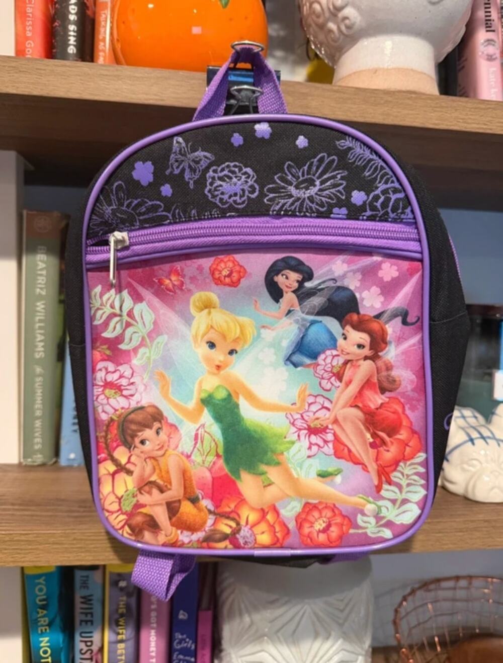 Disney Fairies Tinker Bell Pixie Hollow Mini Backpack Purple NWT